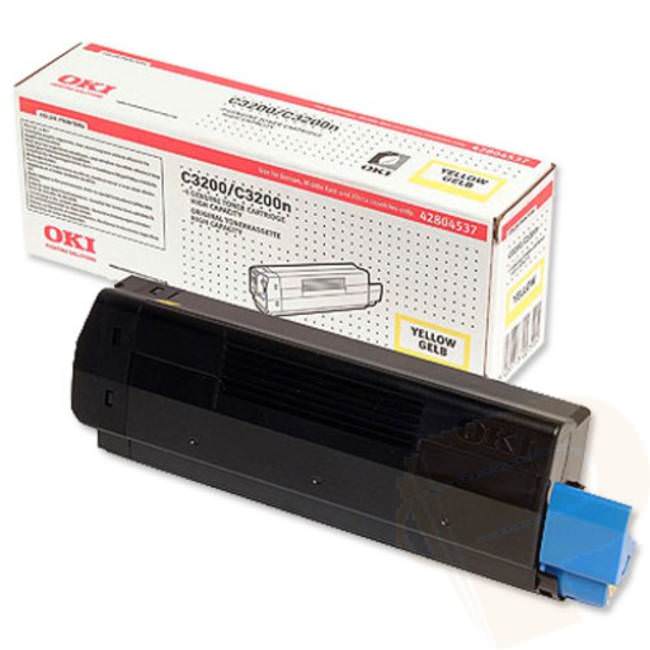 Compatible 42804537 OKI toner Yellow  for C3200